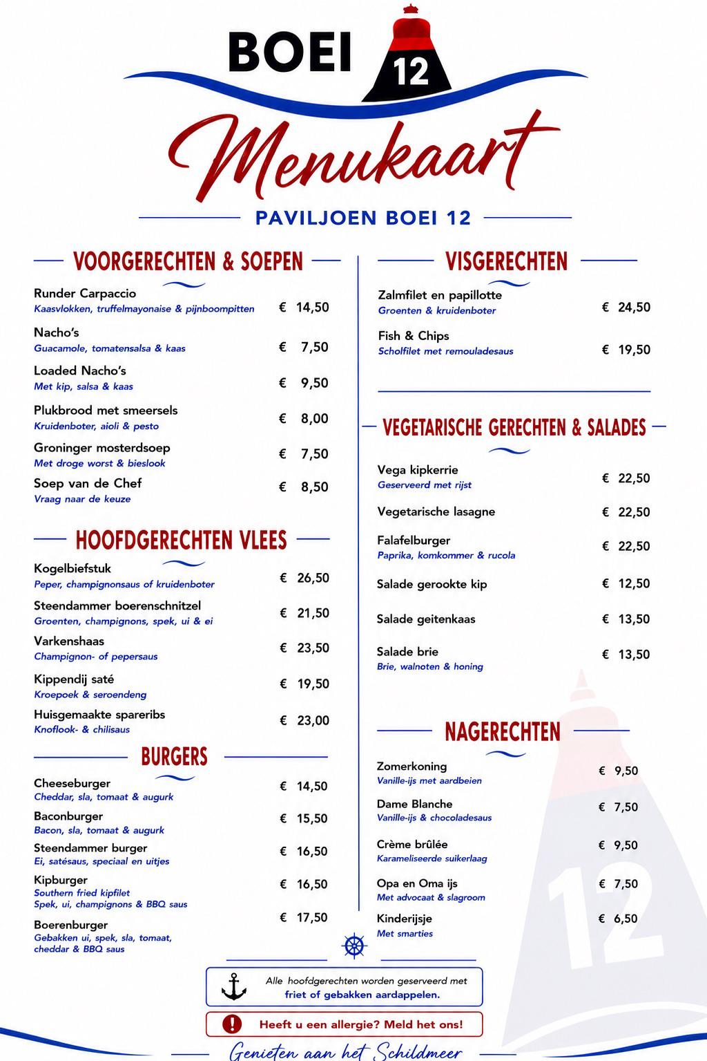 menukaart Menukaart
